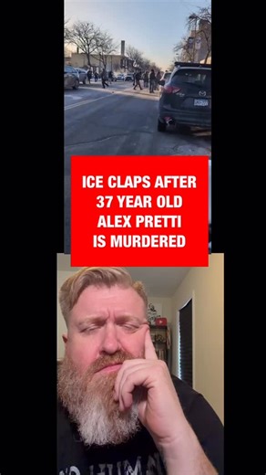Jolly_Good_Ginger on Instagram: "His name is Alex Pretti, he was 37 years old when I murdered him. And in this video, you can see ice agents, clap after they take his gun away from him, that he never pulled out, and then murder him. Video credits: @lavishmack @smojack_ @msnownews"