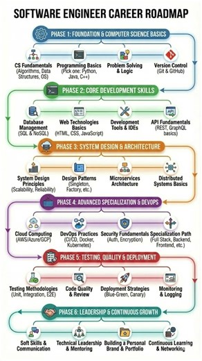 Software Engineer Roadmap 2026 | Step-by-Step Career Path from Beginner to Pro