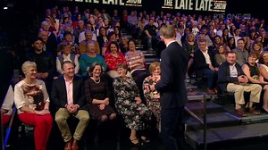 Meet the Kelly family taking up the entire front row of tonight's #latelate - mum Nora celebrated her 90th birthday this week with her 19 children! | The Late Late Show
