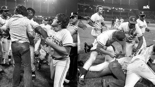"We got hit with everything" - When former Rangers manager Billy Martin reflected on the infamous 10-cent beer night riot in Cleveland