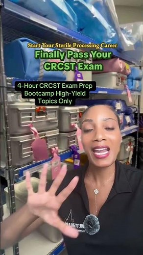 Some sterile processing technicians pass the CRCST exam on the first attempt