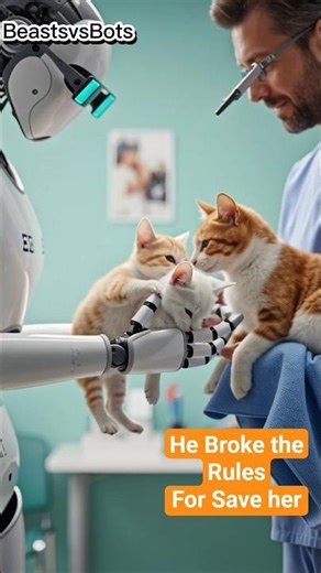 The Puppy Led A Robot To A Dying Mother Cat. Their Silent Conversation Went Viral. #shorts