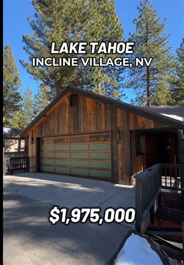 What just under $2M can get you in Incline Village, NV🌲 Comment “info” for all the details on this Lake Tahoe home 3 BD | 2.5 BA | 1,728 SF ✔️ High-end Z-Line kitchen appliances ✔️ 2 decks with lake views ✔️ 860 SF unfinished basement ✔️ Incline Village amenities Reach out directly with questions or to start your Lake Tahoe home search! Carson Long | Compass Mizak Mountain Luxury Team (775) 298-1270 Carson@MTNLuxuryLiving.com NV S.201680 | CA DRE 02263556 Listed by Jordan Ames | Exp Realty #inc