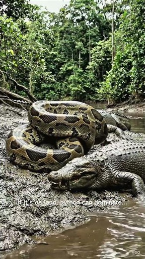 Python vs Crocodile – Deadly Battle!