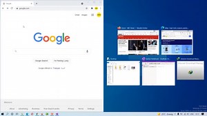 How do you split-screen on Multitasking on Windows 10