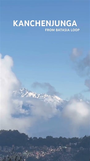 Kanchenjunga view from Batasia Loop #ytshorts #mountains #westbengal #india #darjeeling #nature