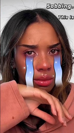 Tears of Glam: Crying Girl Makeup Trend Tutorial 🥲💄