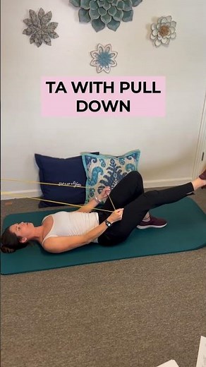 TA with Pull Down Exercise | Strengthen Deep Core & Improve Stability