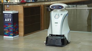 The robot cleaner with a sense of humour