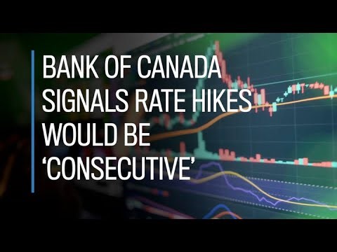 Bank of Canada signals rate hikes would be 'consecutive'