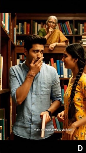 Cute Library Love Story | Funny Indian Couple Moment | Silent Romantic Comedy