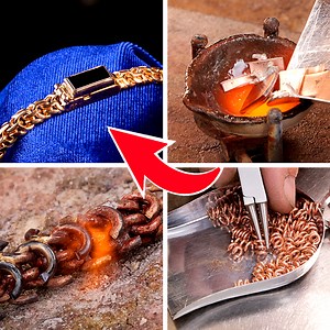 3.4M views · 10K reactions | Over 5K worth of gold alone! Watch the detailed work of a professional jeweler creating a gold chain ⛓ | 5-Minute Crafts | Facebook