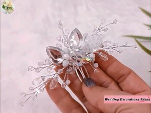 How to Make Bridal Hairpins With Stone and Crystal | Wedding Decoration Ideas