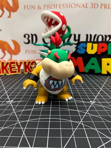 3D Printed Bowser Jr Fan Art - Display Piece