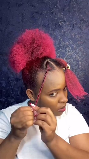 Simple #naturalhair hairstyle for 4c hair