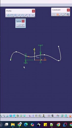 Day 8 - How to Use Spline Command in CATIA V5 | Quick CAD Tip