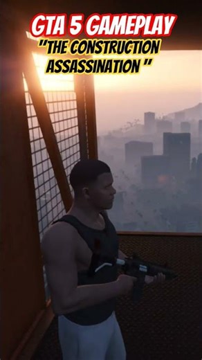 Epic Headshots in GTA V Gameplay "The Construction Assassination" 😱 #gta5 #gta #reels #gaming #gtav