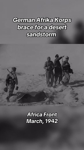 German Afrika Korps and the March 1942 Sandstorm