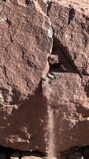 This is actually when soil formation starts i.e WEATHRING #nature #naturalprocesses #geography