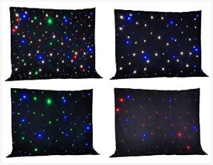 [Hot Item] Wedding Party Indoor RGBW Stage Backdrop LED Star Curtain