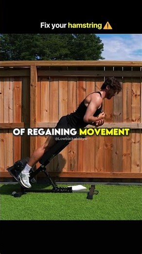 Fix your hamstring ‪@lowbackability‬ #spine #lowbackpain #recovery