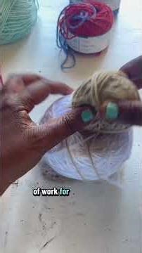 Join yarn ends with Russian join method #crochet