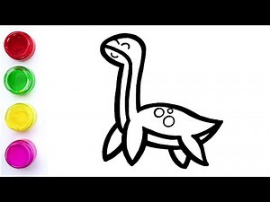 Draw A Dinosaur🦖 Dinosaur Collection｜Plesiosaurus｜ 簡易繪圖恐龍｜Easy Drawing for kids and parents