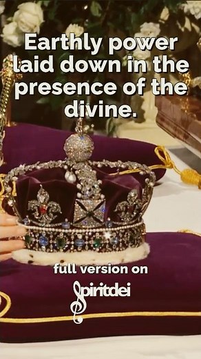 Queen Elizabeth II Reign ends The Crown, Orb & Sceptre Removed at Windsor