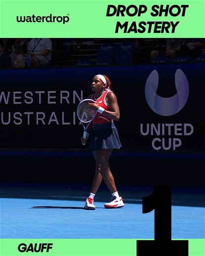 A week full of drop shot MASTERY 🤌 Which one is your fave so far? #waterdrop #DrinkMoreWater Waterdrop | United Cup