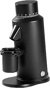 beanglass T64 Single Dose Coffee Grinder, 64mm Flat Burrs Electric Espresso Grinder (Black)