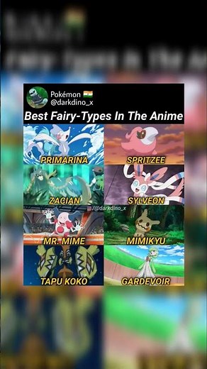 top 8 fairy type pokemon #anime #pokemon #fairy type #mimikyu #tapu koko #mr.mime #sylveon #all