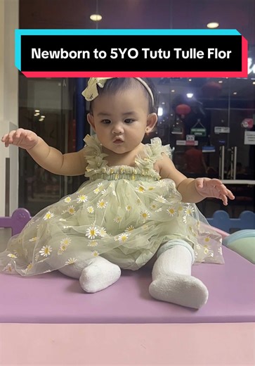 Newborn to 5YO Tutu Tulle Flor | click the yellow basket