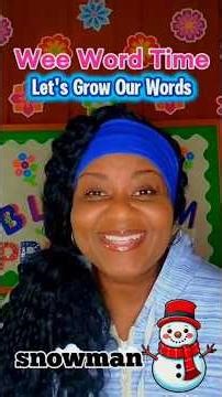 Wee Word of the Day: “Snowman” | Fun Preschool Vocabulary with Wee Blossom Preschool #learningwords