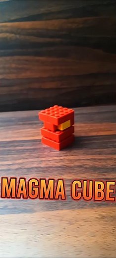 Minecraft Magma cube in Lego #minecraft #lego #legoart