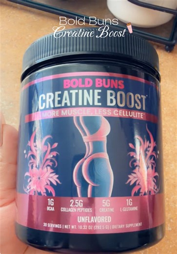 Bold Buns Creatine for Women More muscle, less cellulite . So easy to add to any drink ! • Glute Growth • Reduces Cellulite • Improves Hair, Skin & Nails #creatine #gymgirl #boldbuns #glutegrowth #womenscreatine