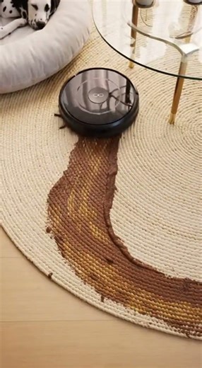 Robot Vacuum Disaster Moment 🤖💩 #shorts #DogLife #RobotVacuum #PetFail #HomeChaos #FunnyShorts