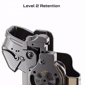 Orpaz T40 Springfield XD Light-Bearing Holster, Level 2 & 3 Security OWB Tactical Holster Compatible with Springfield XD, Fits Most Pistol Lights, Optics-Ready, Adjustable