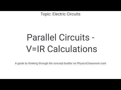 Parallel Circuits - V=IR Calculations - Concept Builder