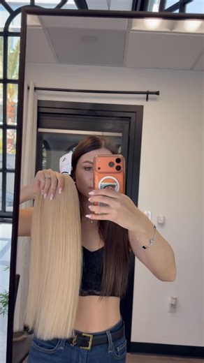 Hair extensions on Instagram: "Slavic hair. True luxury quality ✨ We have our own production, and every bundle is carefully processed at our factory in Russia using a gentle cold-coloring method that fully preserves the hair structure and cuticle — with zero silicones and no harsh chemicals 🤍 The result is exceptionally soft, healthy, long-lasting hair with uncompromised premium quality 💎 You can book an installation at our salon 💇🏼‍♀️ or purchase the hair separately through our store @slavi
