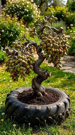 I Grew an Almond Tree… Look at These Amazing Almond Fruits! 🌳🥜🤯#shorts