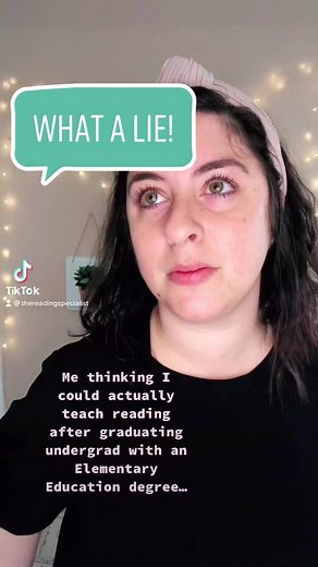 I didn’t learn about the Science of Reading in undergrad! Did anyone? #scienceofreading #teachersoftiktok #readingspecialist #fypシ #fy