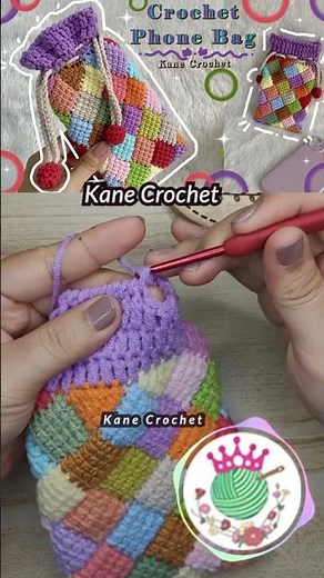 Crochet Bag 🌈 Crochet Colorful Bag A904