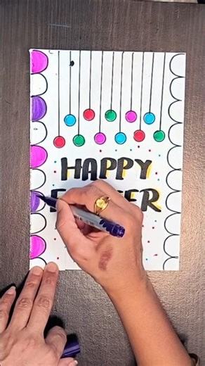 Happy Easter Card #ytshorts #drawing #shorts #ytshorts#viral#trending #easter