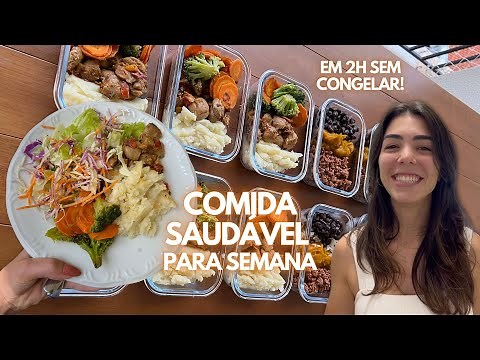 COMO ORGANIZAR O ALMOÇO DA SEMANA | cardápio saudável, fácil e rápido para comer bem todo dia