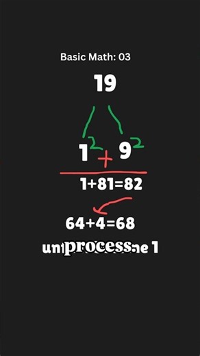 Happy Number ⚡#dsa #logic #coding