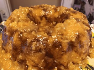 Instant Pot Bread Pudding with Bourbon Glaze
