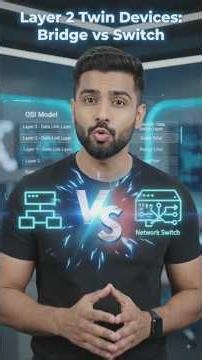 Switch Vs Bridge #switch #bridge #networking #hardware #osimodel #ccna #futuristic #computer #tech