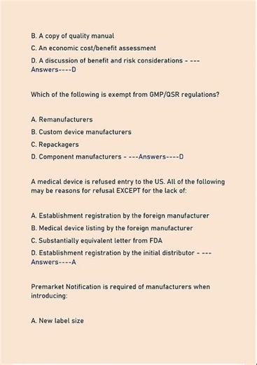 DEVICE REGULATORY AFFAIRS CERTIFICATION RAC ACTUAL EXAM QUESTIONS AND VERIFIED ANSWERS