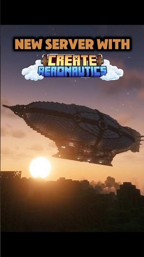 New SERVER with CREATE AERONAUTICS! #moddedminecraft #minecraft #createmod #aeronautics