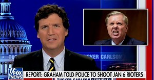 Tucker Carlson Rages at Lindsey Graham for Urging Cops to Shoot Capitol Rioters